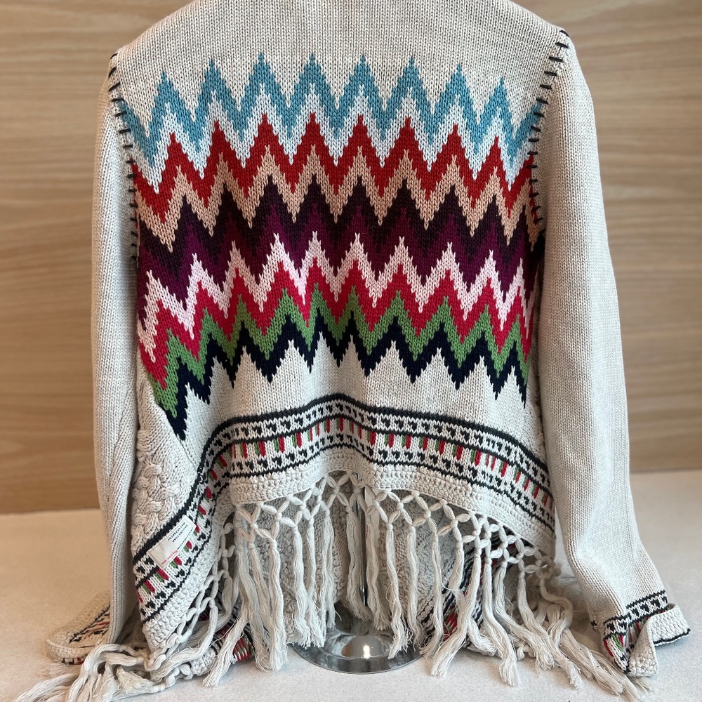 Sundance Catalog Cable Knit Hippie Style Cardigan